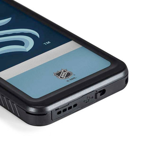 NHL Seattle Kraken Striped Galaxy S23 Waterproof Case