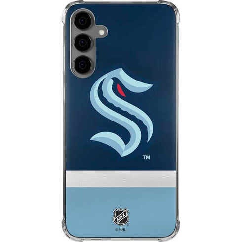 NHL Seattle Kraken Striped Galaxy S24 Plus Clear Case