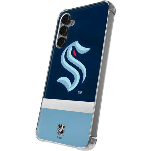 NHL Seattle Kraken Striped Galaxy S24 Plus Clear Case