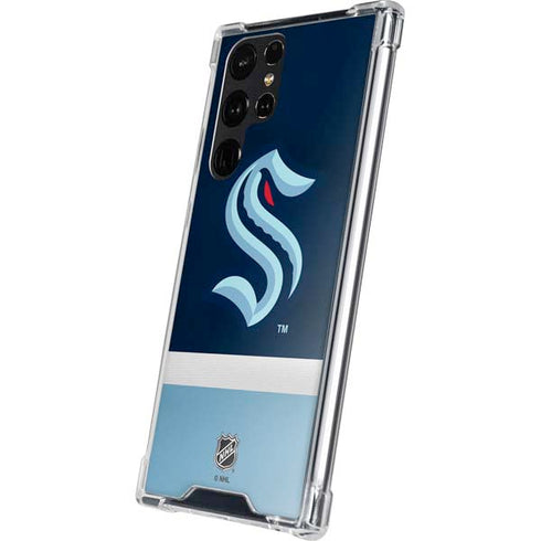 NHL Seattle Kraken Striped Galaxy S24 Ultra Clear Case