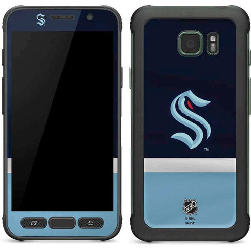 NHL Seattle Kraken Striped Galaxy S7 Active Skin