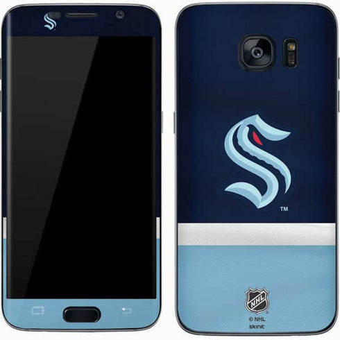 NHL Seattle Kraken Striped Galaxy S7 Skin