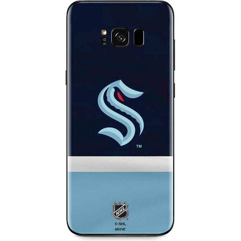 NHL Seattle Kraken Striped Galaxy S8 Skin