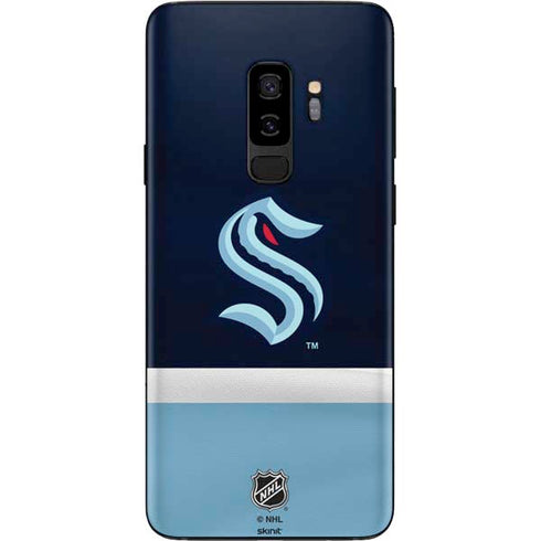 NHL Seattle Kraken Striped Galaxy S9 Plus Skin