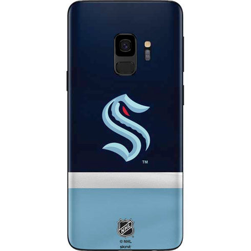 NHL Seattle Kraken Striped Galaxy S9 Skin