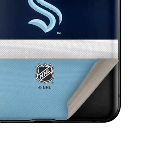 NHL Seattle Kraken Striped Galaxy Z Flip Skin
