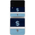 NHL Seattle Kraken Striped Galaxy Z Flip4 5G Skin