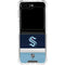 NHL Seattle Kraken Striped Galaxy Z Flip5 5G Clear Case