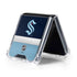 NHL Seattle Kraken Striped Galaxy Z Flip5 5G Clear Case