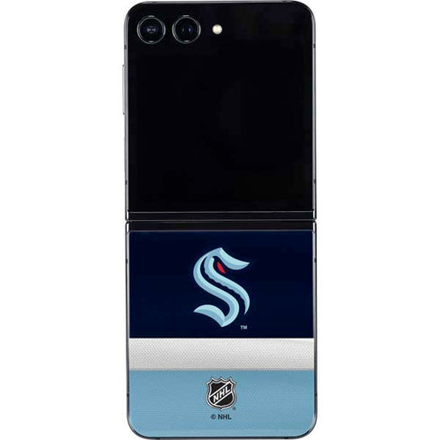 NHL Seattle Kraken Striped Galaxy Z Flip5 5G Skin