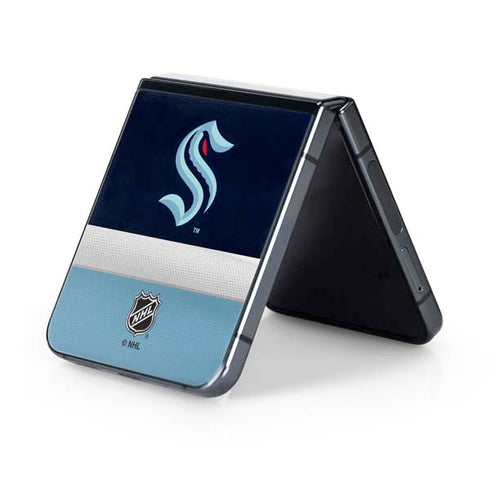 NHL Seattle Kraken Striped Galaxy Z Flip5 5G Skin