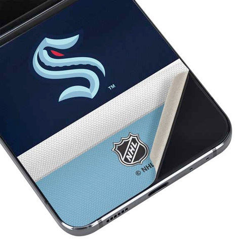 NHL Seattle Kraken Striped Galaxy Z Flip5 5G Skin