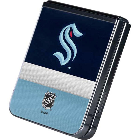 NHL Seattle Kraken Striped Galaxy Z Flip5 5G Skin