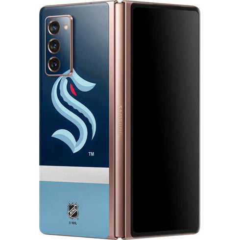NHL Seattle Kraken Striped Galaxy Z Fold2 5G Skin