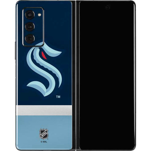 NHL Seattle Kraken Striped Galaxy Z Fold2 5G Skin