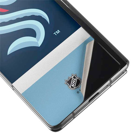 NHL Seattle Kraken Striped Galaxy Z Fold2 5G Skin