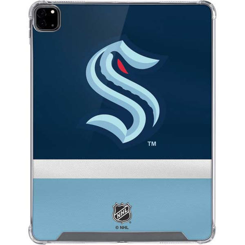 NHL Seattle Kraken Striped iPad Pro 12.9in (2020) Clear Case