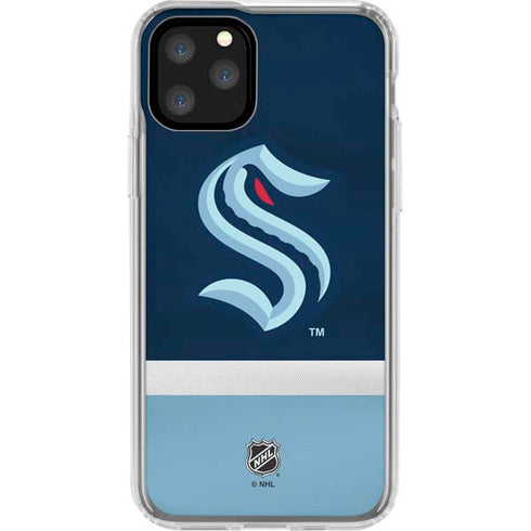 NHL Seattle Kraken Striped iPhone 11 Pro Clear Case