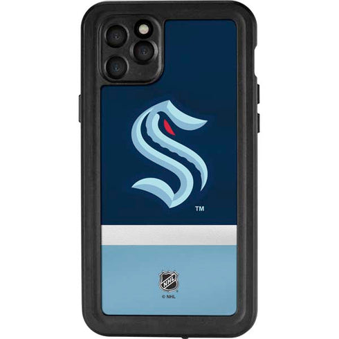 NHL Seattle Kraken Striped iPhone 11 Pro Max Waterproof Case