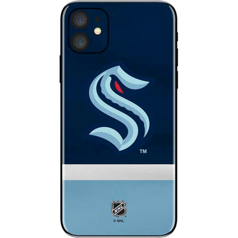NHL Seattle Kraken Striped iPhone 11 Skin