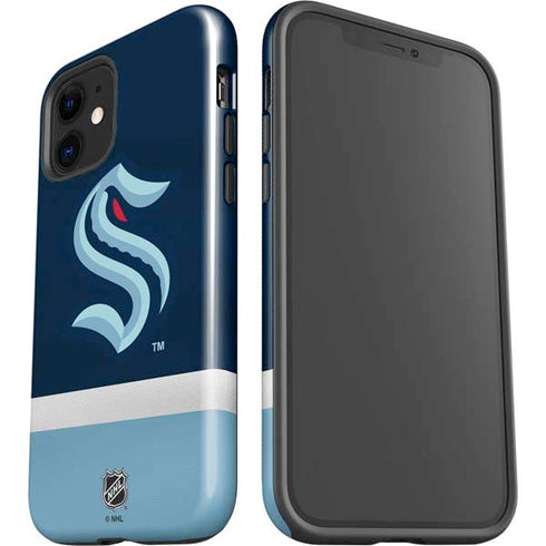 NHL Seattle Kraken Striped iPhone 12 Impact Case