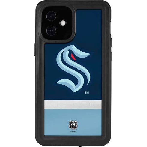 NHL Seattle Kraken Striped iPhone 12 Mini Waterproof Case