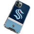 NHL Seattle Kraken Striped iPhone 12 Pro Clear Case