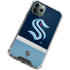 NHL Seattle Kraken Striped iPhone 12 Pro Max Clear Case
