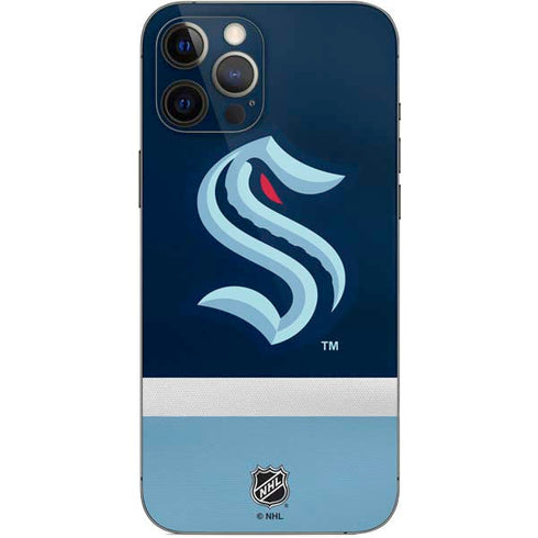 NHL Seattle Kraken Striped iPhone 12 Pro Max Skin