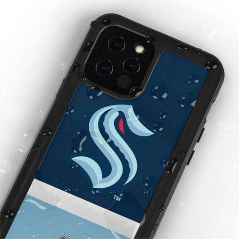 NHL Seattle Kraken Striped iPhone 12 Pro Max Waterproof Case