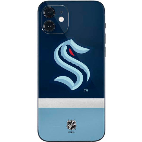 NHL Seattle Kraken Striped iPhone 12 Skin