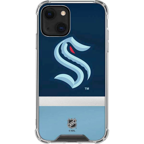NHL Seattle Kraken Striped iPhone 14 Clear Case