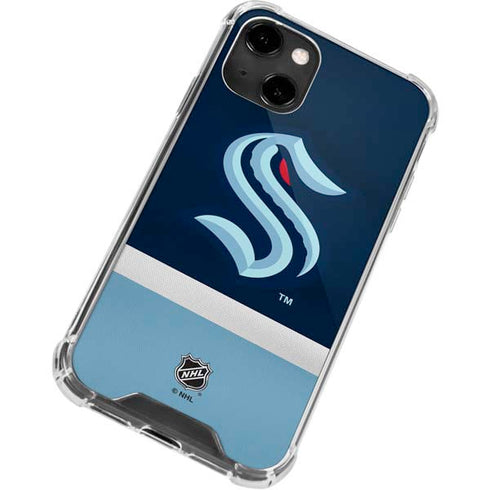 NHL Seattle Kraken Striped iPhone 14 Clear Case