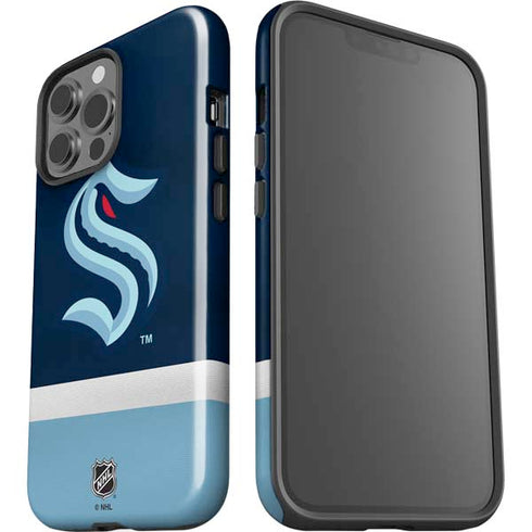 NHL Seattle Kraken Striped iPhone 15 Pro Max Impact Case