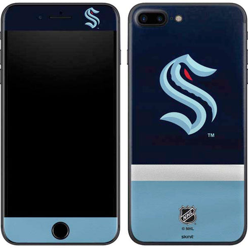 NHL Seattle Kraken Striped iPhone 8 Plus Skin
