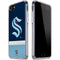 NHL Seattle Kraken Striped iPhone SE (2nd & 3rd Gen) Clear Case
