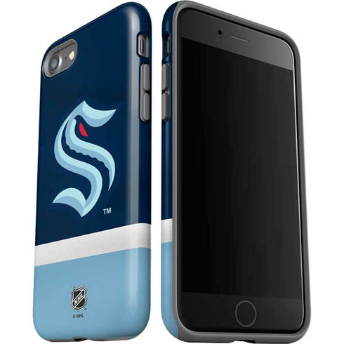 NHL Seattle Kraken Striped iPhone SE (2nd & 3rd Gen) Pro Case
