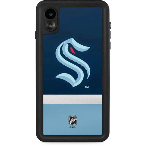 NHL Seattle Kraken Striped iPhone XR Waterproof Case