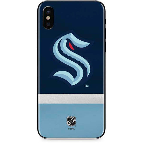 NHL Seattle Kraken Striped iPhone XS Max Skin
