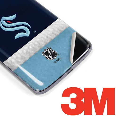 NHL Seattle Kraken Striped Moto E5 Plus Skin