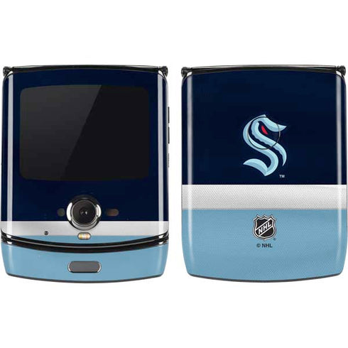 NHL Seattle Kraken Striped Motorola RAZR Skin