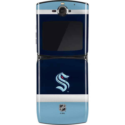 NHL Seattle Kraken Striped Motorola RAZR Skin