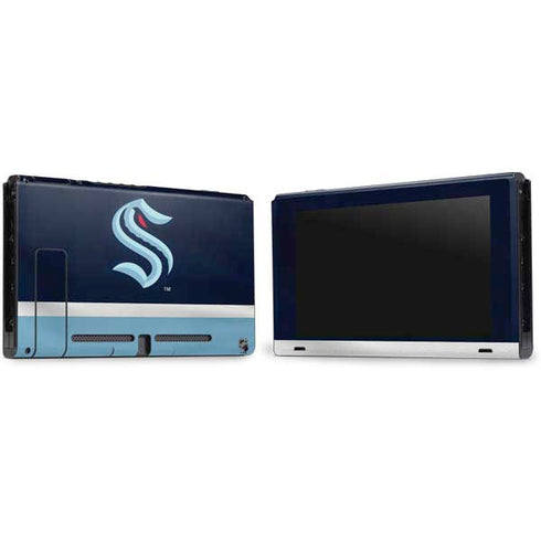 NHL Seattle Kraken Striped Nintendo Switch Bundle Skin