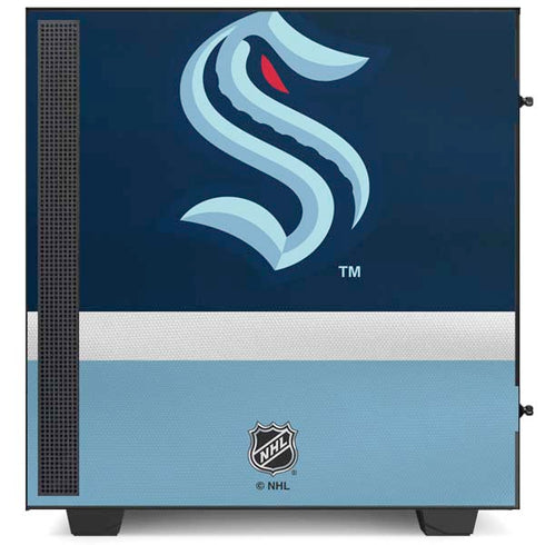 NHL Seattle Kraken Striped NZXT H510 Compact ATX Mid-Tower Case Skin