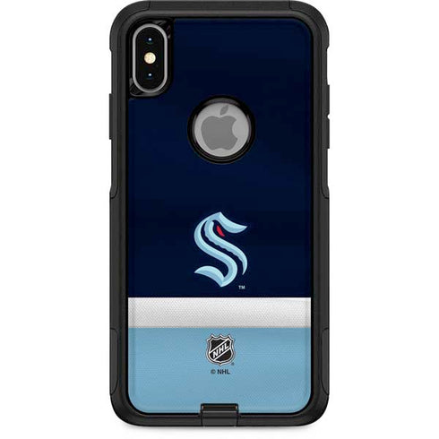 NHL Seattle Kraken Striped Otterbox Commuter iPhone Skin