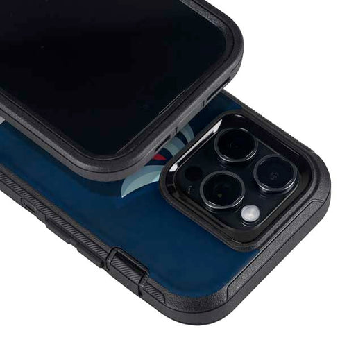 NHL Seattle Kraken Striped Otterbox Defender iPhone Skin