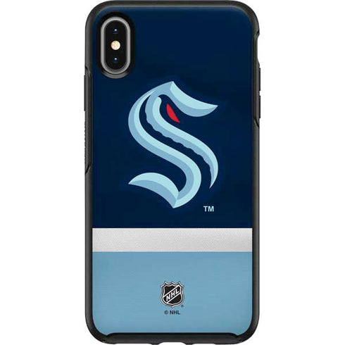 NHL Seattle Kraken Striped Otterbox Symmetry iPhone Skin