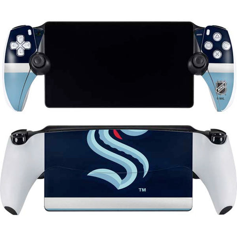 NHL Seattle Kraken Striped PlayStation Portal Remote Player Skin