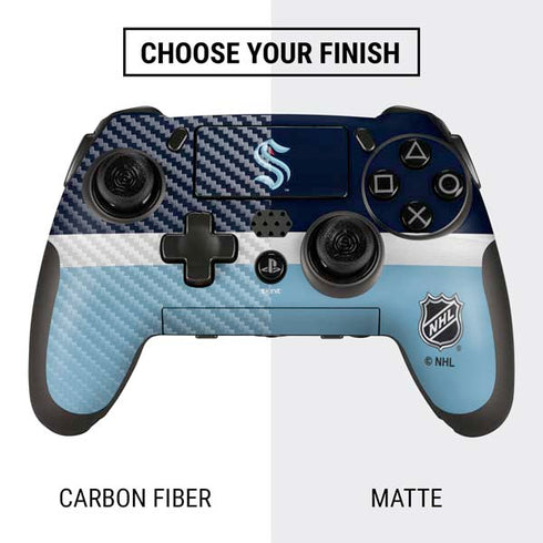 NHL Seattle Kraken Striped PlayStation Scuf Vantage 2 Controller Skin