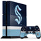 NHL Seattle Kraken Striped PS4 Console and Controller Bundle Skin